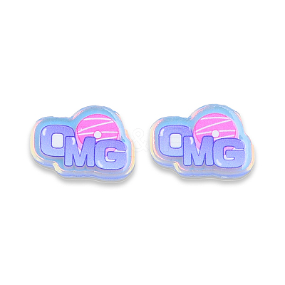 Plate Transparent Acrylic Cabochons OACR-N135-21-1