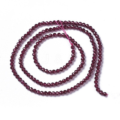 Natural Garnet Beads Strands X-G-F596-03-3mm-1