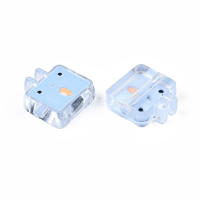 Transparent Acrylic Beads ACRC-S039-10A-1