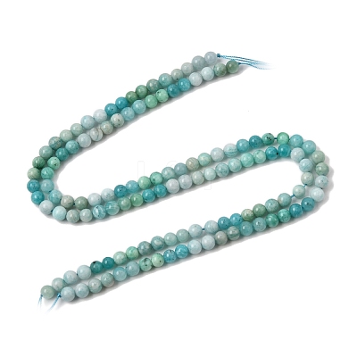 Gradient Natural Amazonite Beads Strands GG-CBA54CC-C01-6mm-1