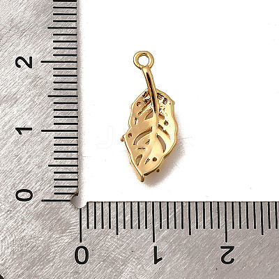 Brass Micro Pave Cubic Zirconia Pendants X1-KK-B152-13C-G-1