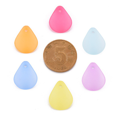 Transparent Frosted Acrylic Pendants MACR-S371-09A-1