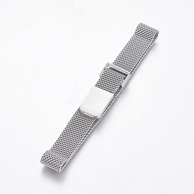 Tarnish Resistant 430 Stainless Steel Mesh Bracelet Making MAK-L021-01P-1
