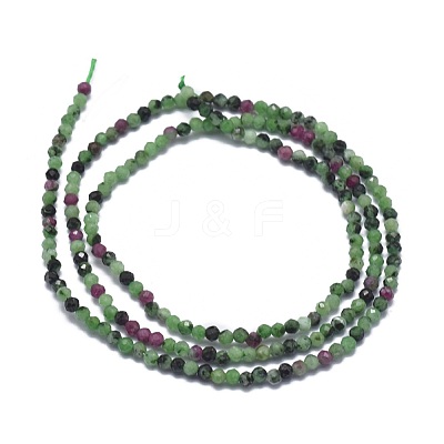 Natural Ruby in Zoisite Beads Strands G-G792-40-1