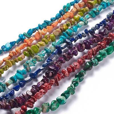 Natural Imperial Jasper Bead Strands G-P444-05-1