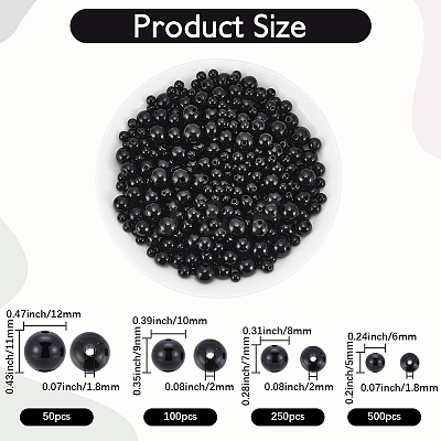 900Pcs Opaque Acrylic Beads MACR-SP0002-35B-1