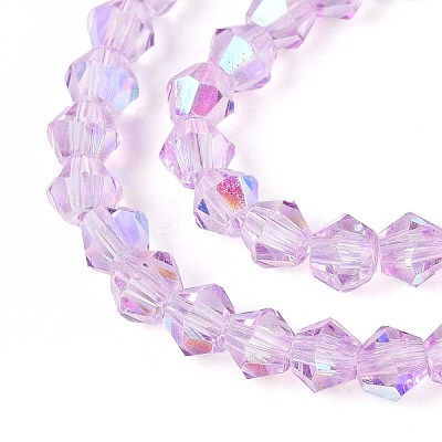 Transparent Glass Beads Strands LS-EGLA-N021-4mm-04-1