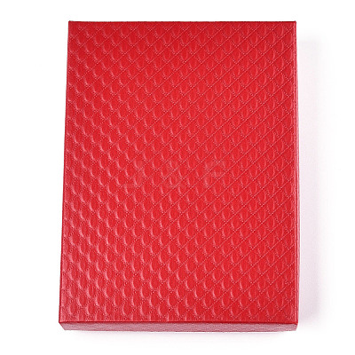 Rhombus Textured Cardboard Jewelry Boxes CBOX-T006-01D-1