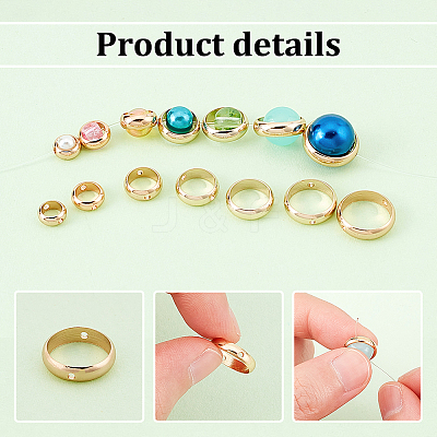28Pcs 7 Style Brass Bead Frame KK-PH0005-07-1