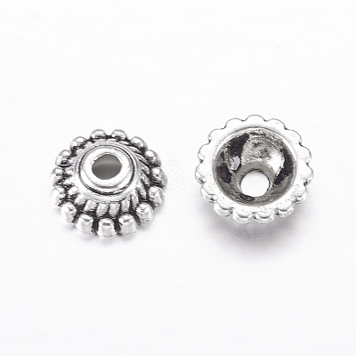 Tibetan Style Alloy Caps LS-LF1235Y-1