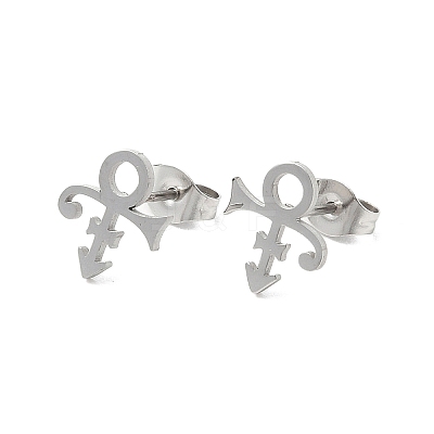 Non-Tarnish 304 Stainless Steel Stud Earrings EJEW-K285-02P-1