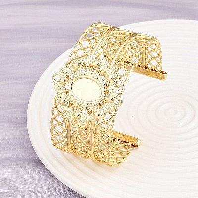 304 Stainless Steel Cuff Bangle Making BJEW-P363-01G-1