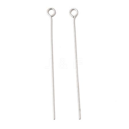 Non-Tarnish 304 Stainless Steel Eye Pin X-STAS-R045-45mm-1