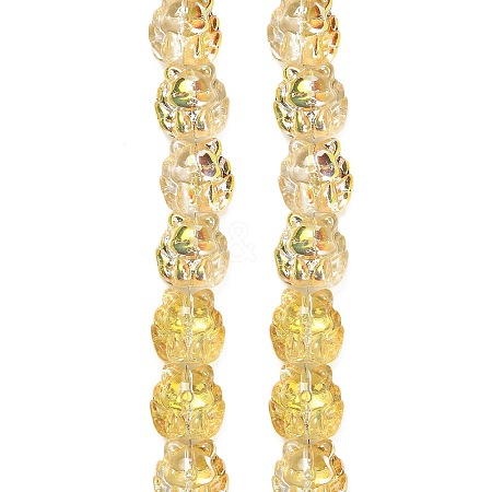 Electroplate Glass Bead Strands EGLA-H110-01HP-01-1