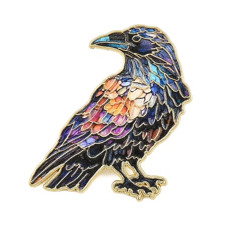 Raven Alloy Lapel Pin Backs for Backpack Clothes AL-CBABF13-04-1