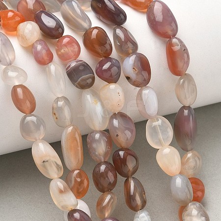 Natural Agate Beads Strands G-C286-A18-1