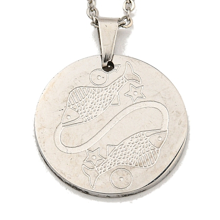 Non-Tarnish Constellation Pendant Necklaces LS-NJEW-S422-04P-12-1