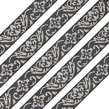 Ethnic Style Embroidery Polycotton Ribbons OCOR-WH0066-22A-1