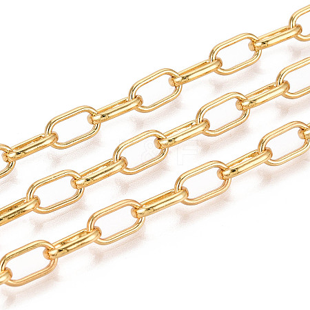 Brass Cable Chains CHC-T018-43G-1