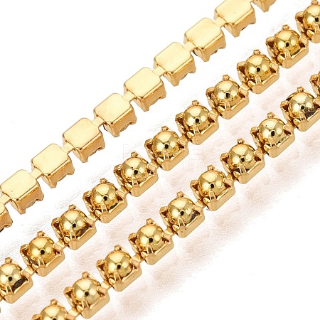 Iron & ABS Plastic Imitation Pearl Tennis Chains CH-Q006-01A-01-1