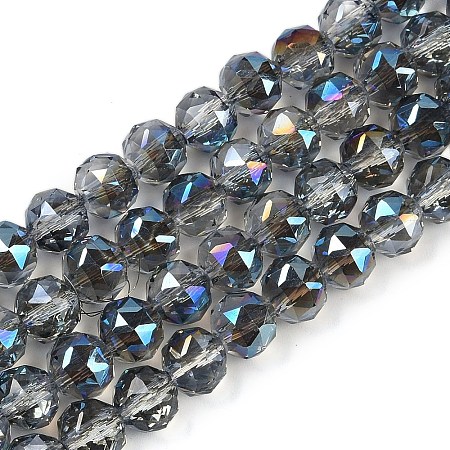 Transparent Electroplate Glass Beads Strands EGLA-N002-34C-C22-1