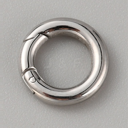316 Stainless Steel Spring Gate Rings STAS-WH0033-35A-1
