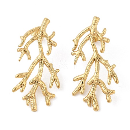 304 Stainless Steel Stud Earrings for Women LS-EJEW-S001-07-1