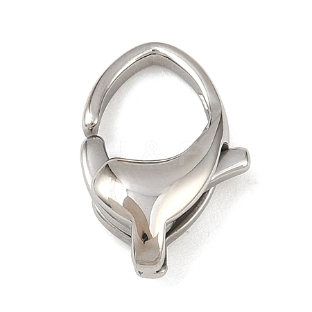 316 Stainless Steel Lobster Claw Clasps STAS-C154-02B-P-1