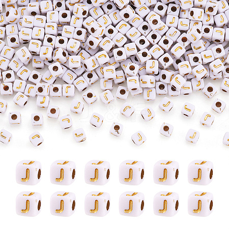 Opaque Acrylic Beads MACR-TAG0001-07J-1