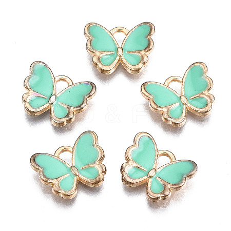 Alloy Enamel Charms X-ENAM-S121-070F-1