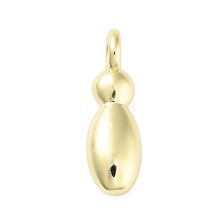 Rack Plating Brass Balloon Letter Pendants KK-C050-01G-I-1