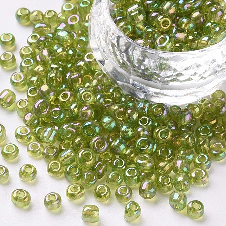 Round Glass Seed Beads SEED-A007-4mm-164-1