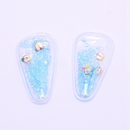 Plastic with Resin and Polymer Clay Accessories RESI-CJC0007-32D-1