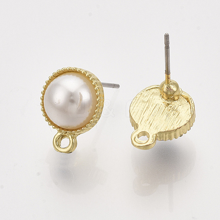 Alloy Stud Earring Findings X-PALLOY-S121-138-1
