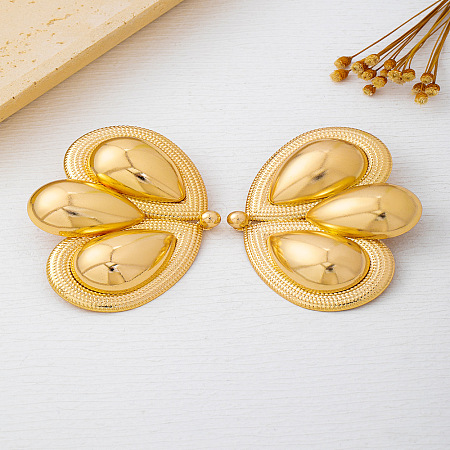 Alloy Stud Earrings for Women WGA091D-04-1