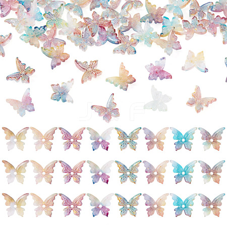 50Pcs Baking Paint Glass Beads DGLA-TA0001-43-1