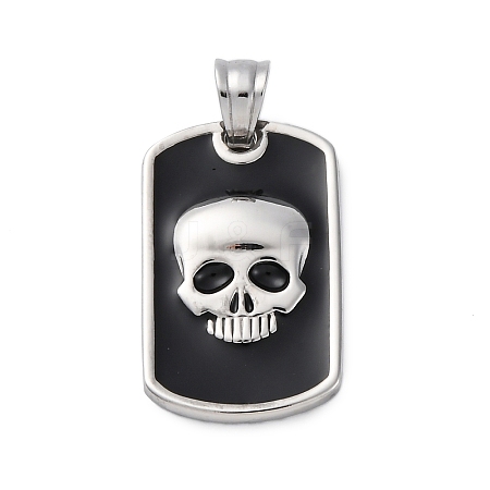 304 Stainless Steel Enamel Pendants STAS-U043-06A-P-1