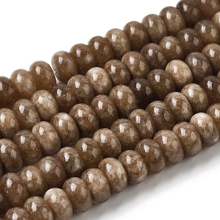 Dyed Natural White Jade Beads Strands G-G107-A31-01-1