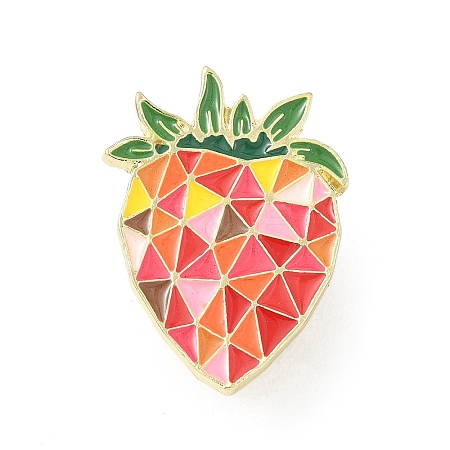 Strawberry Enamel Pins JEWB-C045-01C-G-1
