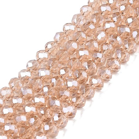 Electroplate Glass Beads Strands EGLA-A044-T3mm-A20-1