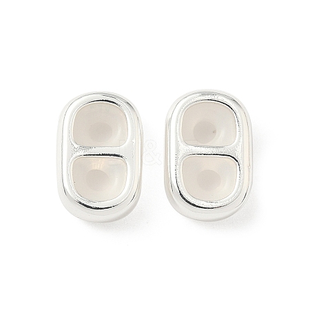 Brass Silicone Slide Charms KK-C099-06B-S-1
