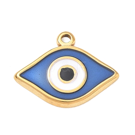 304 Stainless Steel Enamel Pendants SA-CBA8A4A-07G-1