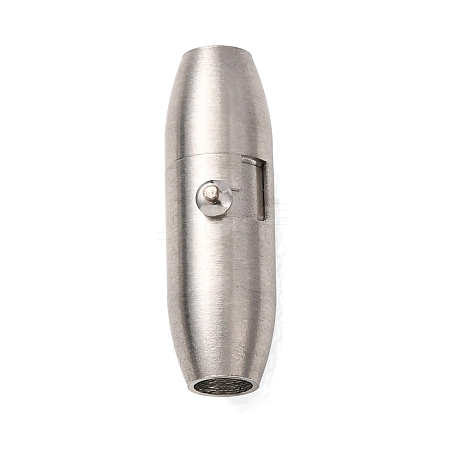 304 Stainless Steel Locking Tube Magnetic Clasps STAS-A151-02B-P-1