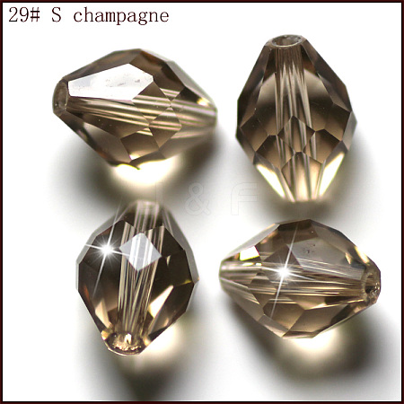 Imitation Austrian Crystal Beads SWAR-F054-9x6mm-29-1