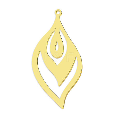 201 Stainless Steel Pendants STAS-S105-LA798-2-1