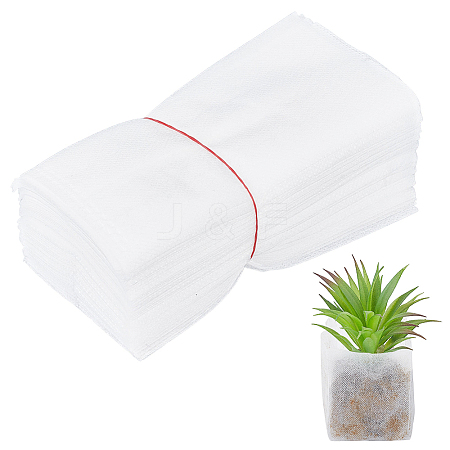 100Pcs Rectangle No-woven Fabric Planting Bag AJEW-WH0709-382A-1