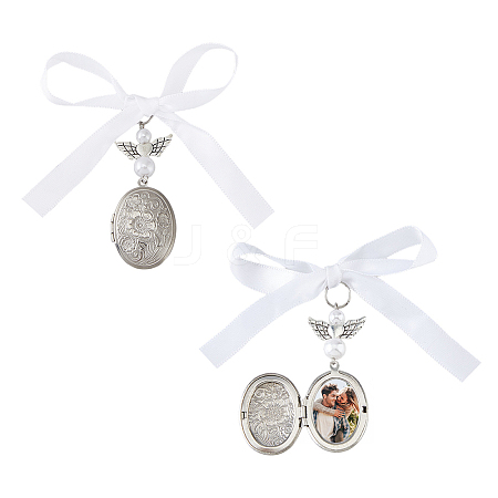 316 Surgical Stainless Steel Locket Pendants PALLOY-FH00049-1