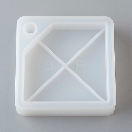 DIY 4 Compartments Square Layered Rotating Storage Box X-AJEW-D046-03A-1