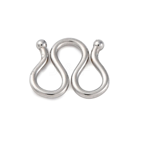 304 Stainless Steel S-Hook Clasps STAS-R157-01P-02-1