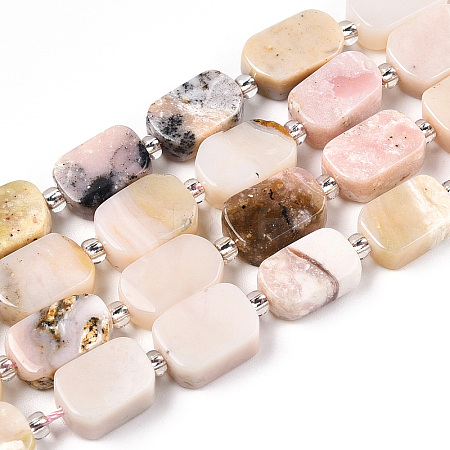 Natural Pink Opal Beads Strands G-T138-08-1